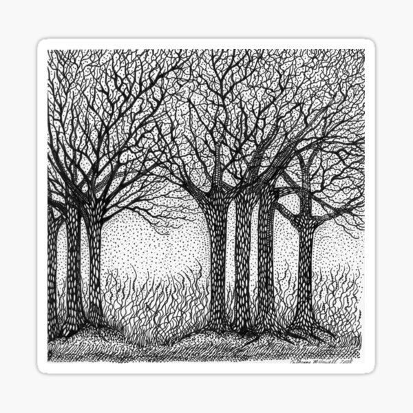 Winter Trees Sticker