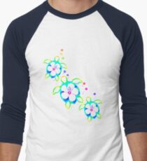 Tie Dyed Honu Turtles Men's Baseball ¾ T-Shirt