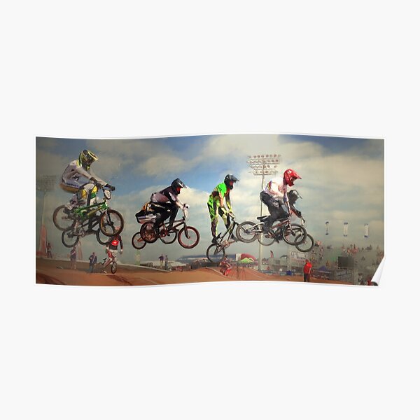 BMX -En vol Poster