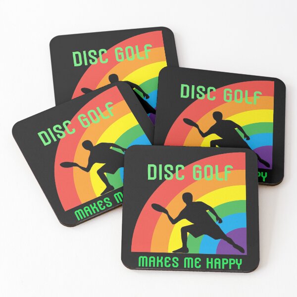Item preview, Disc Golf Makes Me Happy, Rainbow Disc Golf designed and sold by DiscGolfTees.