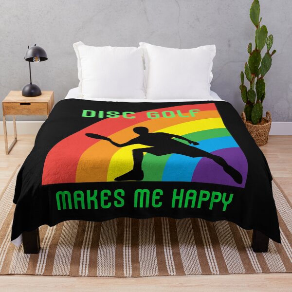 Item preview, Disc Golf Makes Me Happy, Rainbow Disc Golf designed and sold by DiscGolfTees.