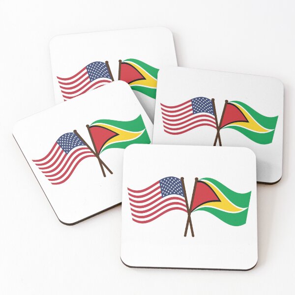 Item preview, Guyana USA Unity Flags designed and sold by IdentiTee Studios.