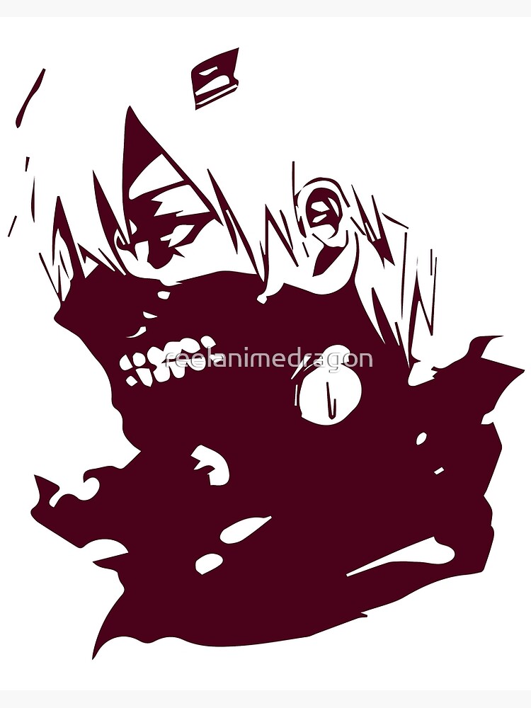 Ken Kaneki Tokyo Ghoul Art Board Print By Reelanimedragon Redbubble