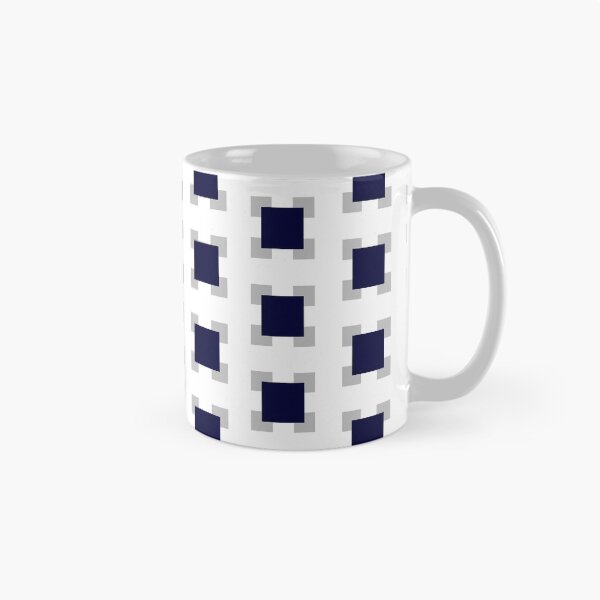 Item preview, Navy Blue Silver Gray Overlapping Squares designed and sold by rewstudio.