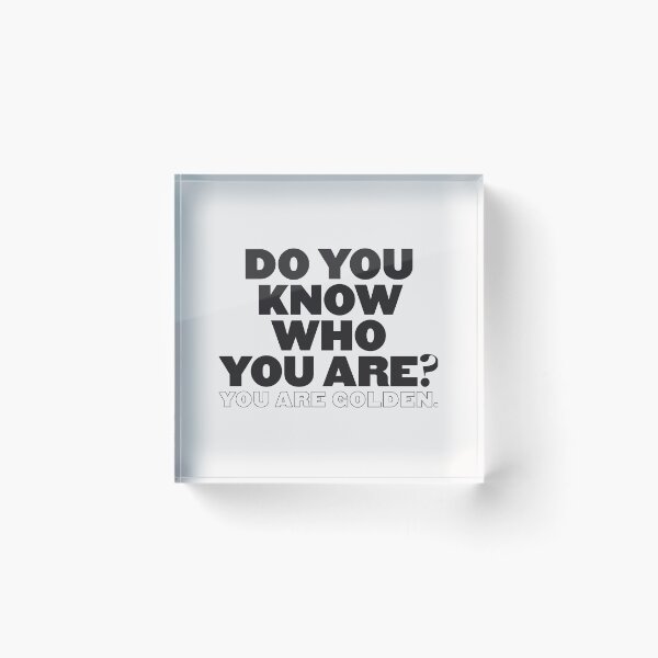 Item preview, Do you know who you are - Off white designed and sold by esgomes.