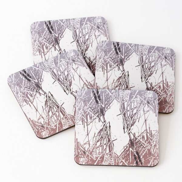Item preview,  Icy Lake Jenny Meehan reddish  designed and sold by Jenny Meehan Art Prints and Patterns  .