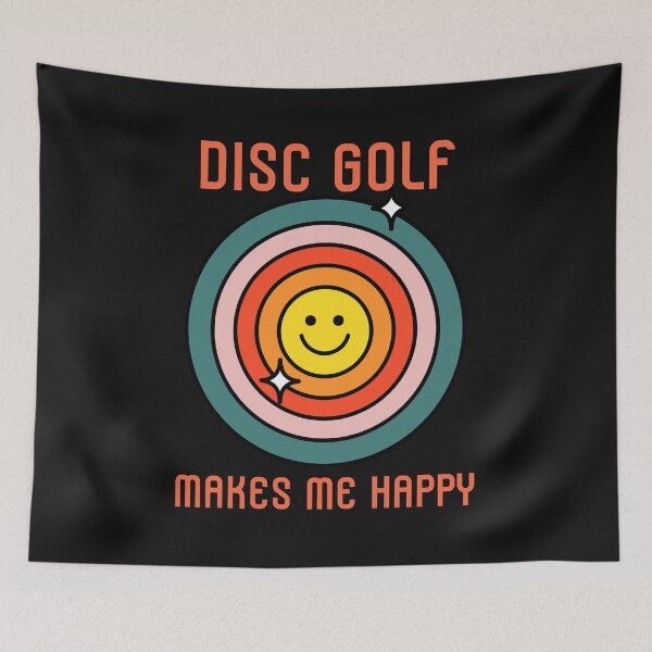 Item preview, Disc Golf Makes Me Happy, Smiley Face Disc Golf designed and sold by DiscGolfTees.