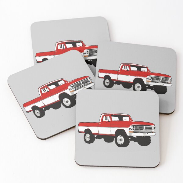 Item preview, 70/72 Red White 4x4 F Truck designed and sold by CoolRide.