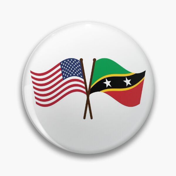 Item preview, St Kitts and Nevis USA Unity Flags designed and sold by IdentiTee Studios.