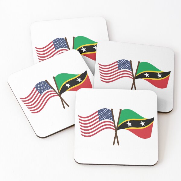 Item preview, St Kitts and Nevis USA Unity Flags designed and sold by IdentiTee Studios.