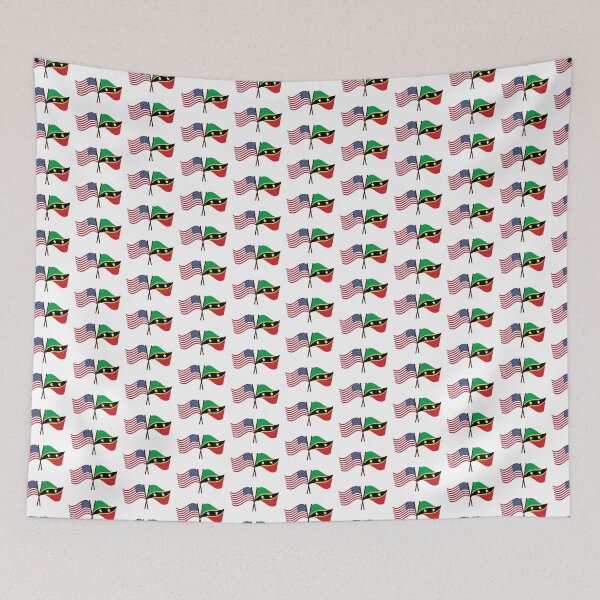 Item preview, St Kitts and Nevis USA Unity Flags designed and sold by IdentiTee Studios.