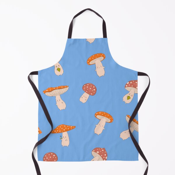 Item preview, Pattern with kawaii fly agarics designed and sold by burbura.