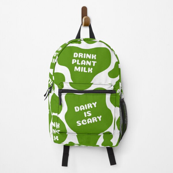 Item preview, Dairy Is Scary | Drink Plant Milk | Green Cow Print designed and sold by EarlessPierre.