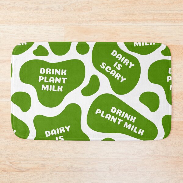 Item preview, Dairy Is Scary | Drink Plant Milk | Green Cow Print designed and sold by EarlessPierre.
