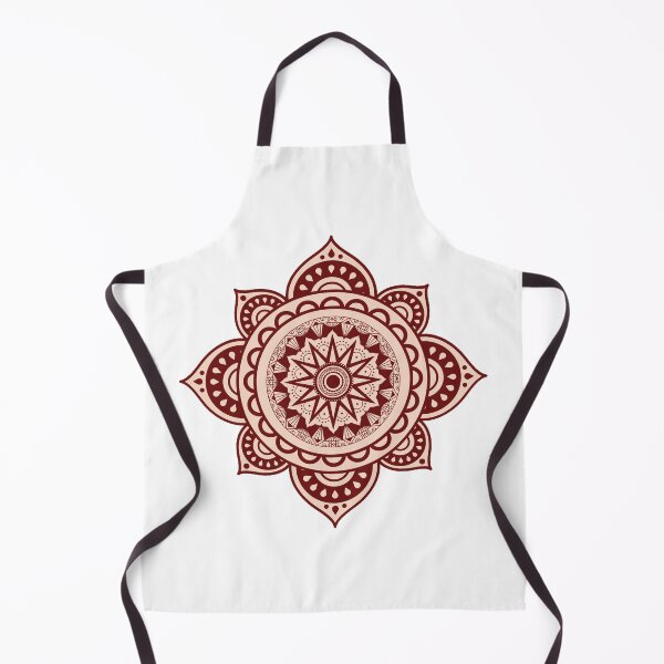 Item preview, Geometric Maroon Mandala Pattern designed and sold by ArtbyCharmante.