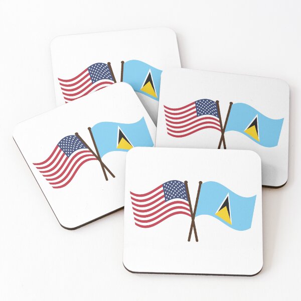 Item preview, St Lucia USA Unity Flags designed and sold by IdentiTee Studios.