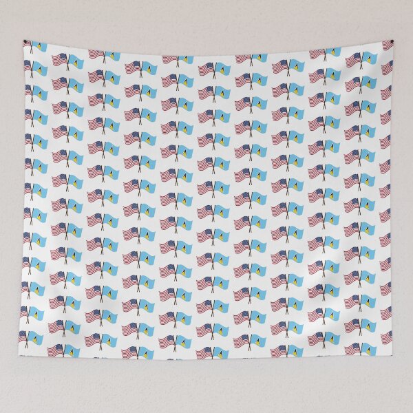 Item preview, St Lucia USA Unity Flags designed and sold by IdentiTee Studios.