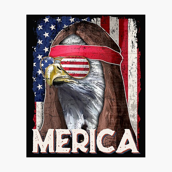 Item preview, Merica Eagle Mullet American Flag Vintage Patriotic 4th of July gift  designed and sold by alenaz.