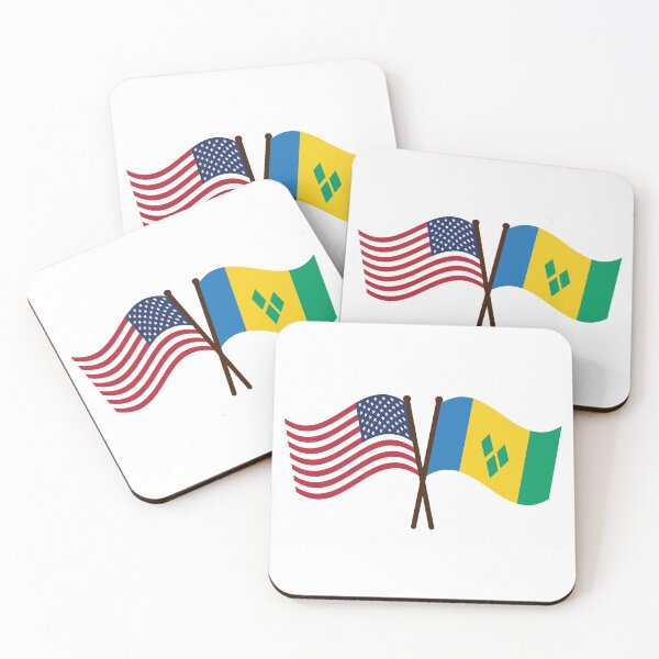 Item preview, St Vincent and the Grenadines USA Unity Flags designed and sold by IdentiTee Studios.