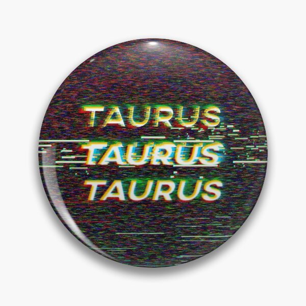 Item preview, Futuristic Taurus Zodiac Sign Text with a Glitch & Noise designed and sold by Cefani Musk.
