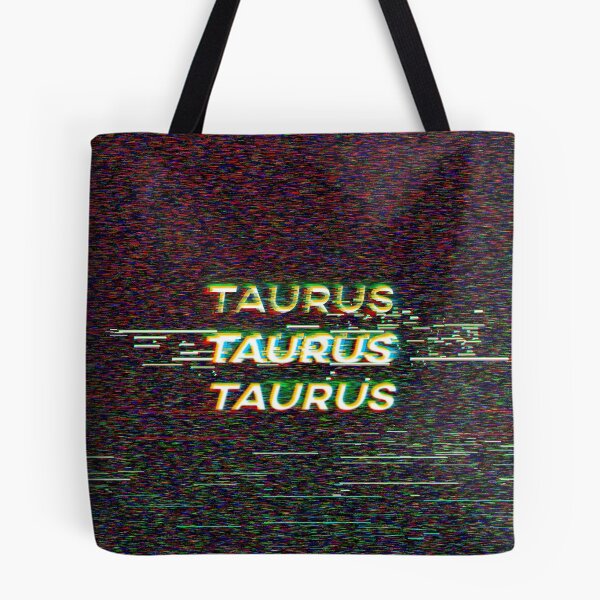 Item preview, Futuristic Taurus Zodiac Sign Text with a Glitch & Noise designed and sold by Cefani Musk.
