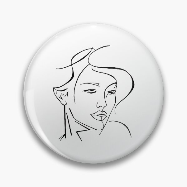 Item preview, Womans face, hand made drawing from InkByKate tattoo designer designed and sold by InkByKateTattoo.
