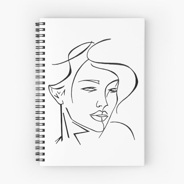 Item preview, Womans face, hand made drawing from InkByKate tattoo designer designed and sold by InkByKateTattoo.