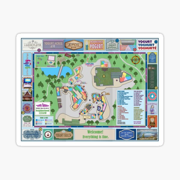 Item preview, The Good Place: A Resident's Map to the Best of Neighborhood 12358W designed and sold by AeshnidaeMaps.