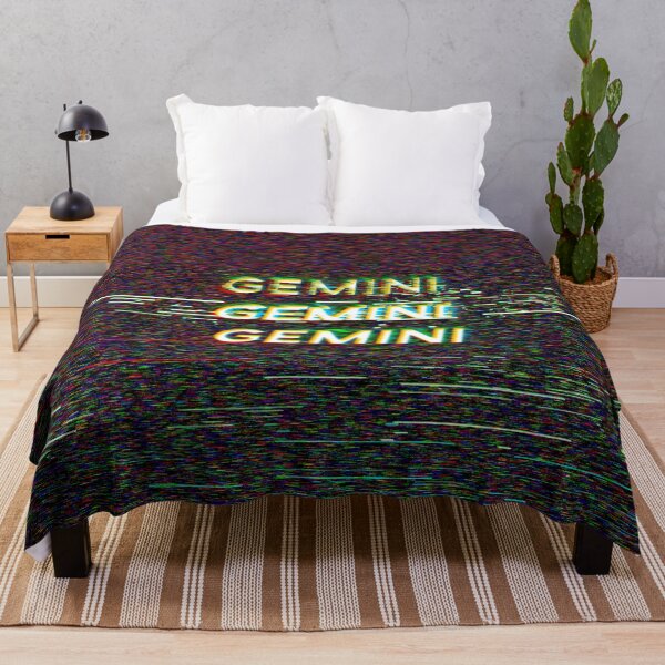 Item preview, Futuristic Gemini Zodiac Sign Text with a Glitch & Noise designed and sold by Cefani Musk.