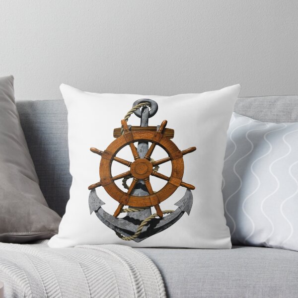 Item preview, Nautical Ships Wheel And Anchor designed and sold by BailoutIsland.