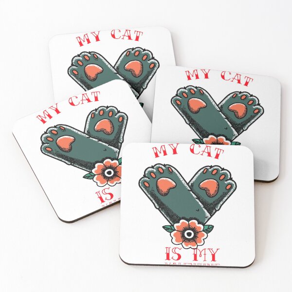 Item preview, my cat is my valentine designed and sold by Gorgoteanu Adrian.