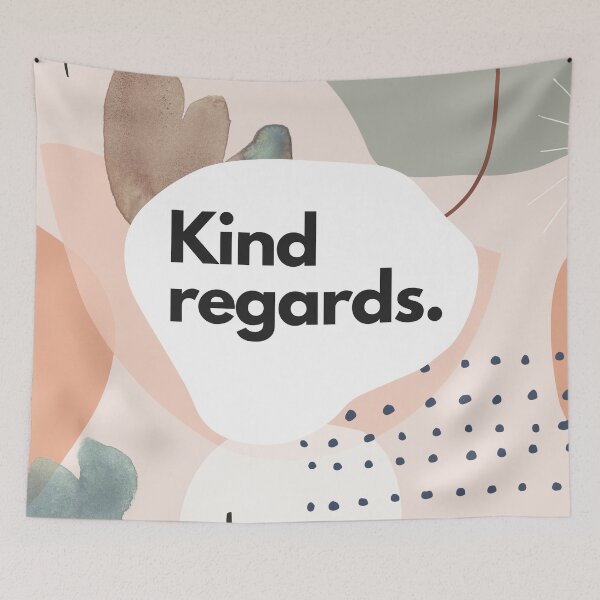 Item preview, Kind Regards Office Humour Funny Zoom Co Worker Colleague Phrases Jargon designed and sold by BohoStudio.