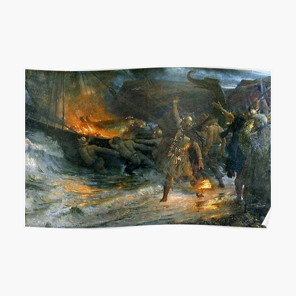 Viking Funeral Poster