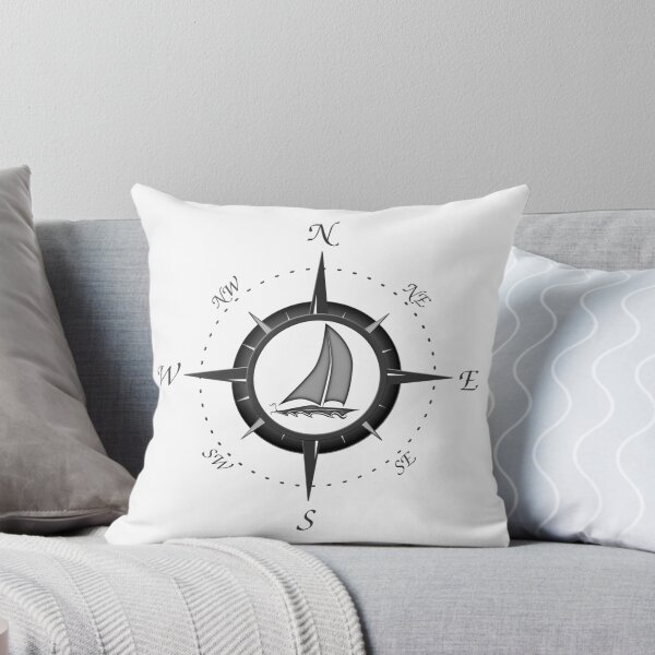 Item preview, Sailboat And Compass Rose designed and sold by BailoutIsland.