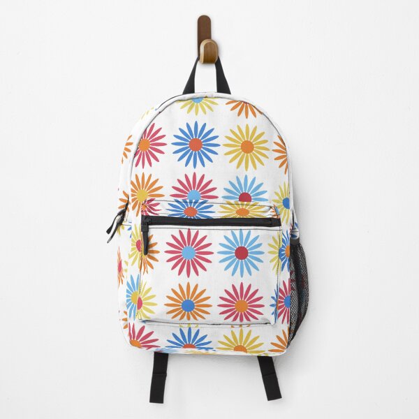 Item preview, Vector seamless patterns with colorful flowers on white designed and sold by linagaiaart.