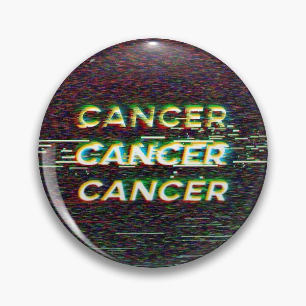 Item preview, Futuristic Cancer Zodiac Sign Text with a Glitch & Noise designed and sold by Cefani Musk.
