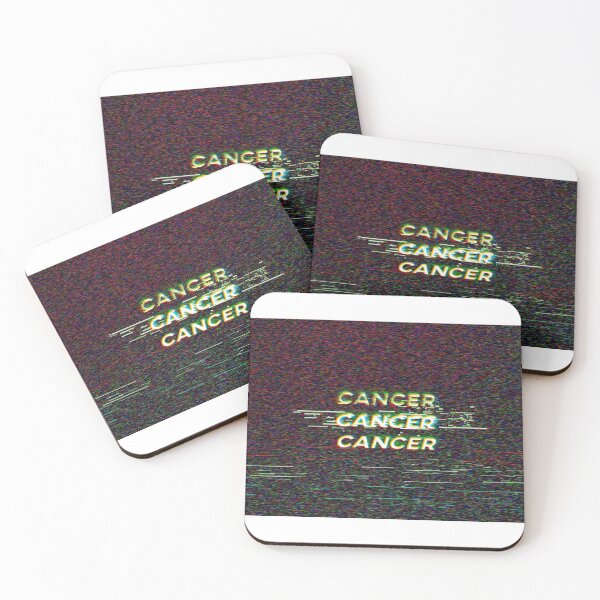 Item preview, Futuristic Cancer Zodiac Sign Text with a Glitch & Noise designed and sold by Cefani Musk.