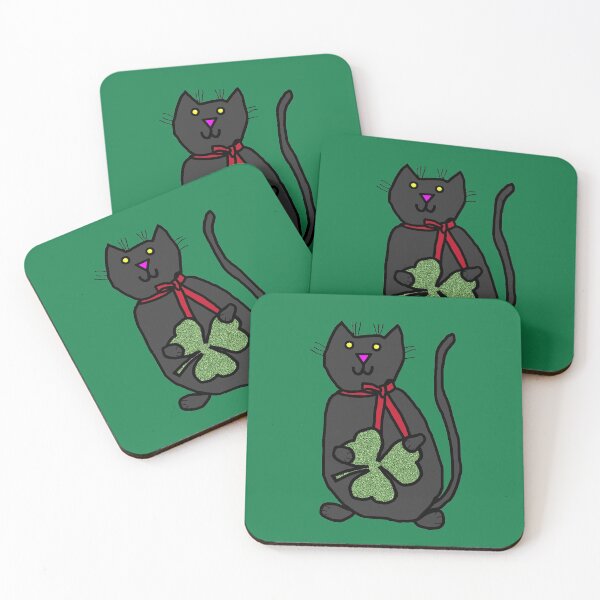 Item preview, Cat Holding Shamrock designed and sold by ellenhenry.