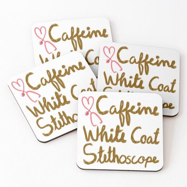 Item preview, Caffeine white coat and a stethoscope | Cute doctor medical nurse | Doctor love coffee | Funny   designed and sold by Nadisth.