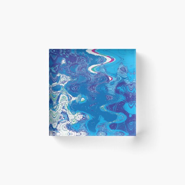 Item preview, abstract in blues designed and sold by rclsivcreative.