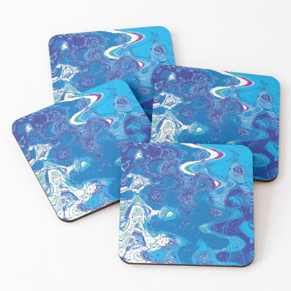 Item preview, abstract in blues designed and sold by rclsivcreative.
