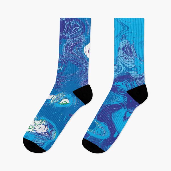 Item preview, abstract in blues designed and sold by rclsivcreative.