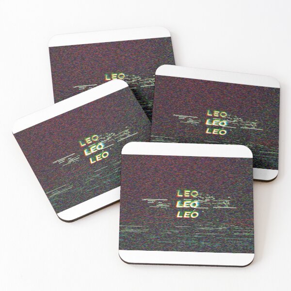 Item preview, Futuristic Leo Zodiac Sign Text with a Glitch & Noise designed and sold by Cefani Musk.