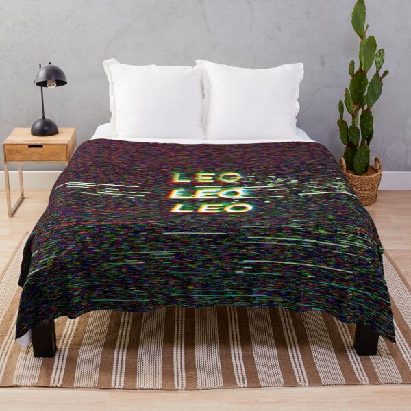 Item preview, Futuristic Leo Zodiac Sign Text with a Glitch & Noise designed and sold by Cefani Musk.