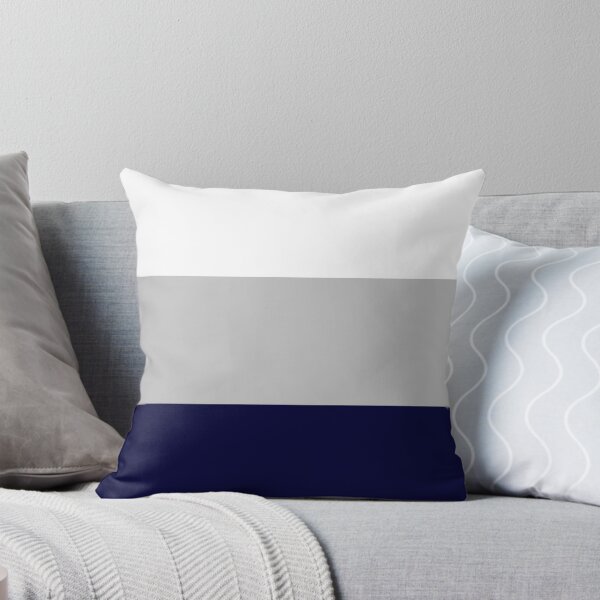Item preview, Three Color Stripes Navy Blue Silver Gray And White designed and sold by rewstudio.