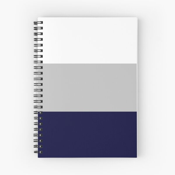Item preview, Three Color Stripes Navy Blue Silver Gray And White designed and sold by rewstudio.