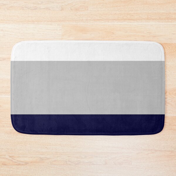 Item preview, Three Color Stripes Navy Blue Silver Gray And White designed and sold by rewstudio.