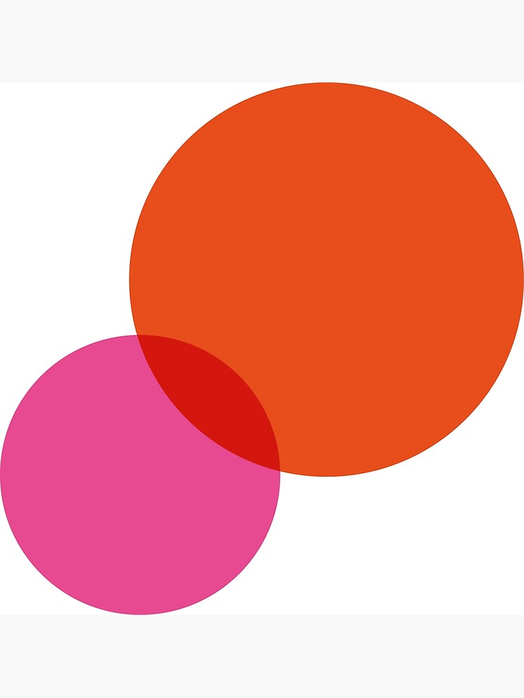 "Orange and Pink make Red" Poster by MilanSensiart Redbubble