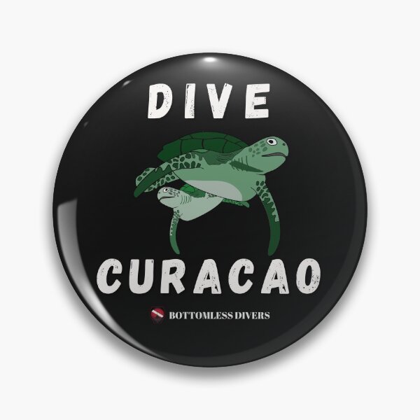Item preview, Dive Curacao Turtles with White Font designed and sold by BottomlessDiver.