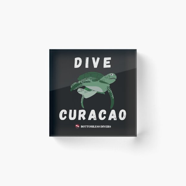 Item preview, Dive Curacao Turtles with White Font designed and sold by BottomlessDiver.